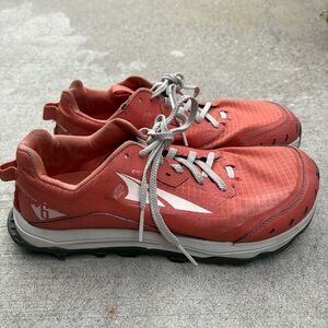 Altra‎ Lone Peak 6 Women's Size 9 Orange White Athletic Shoes Sneakers